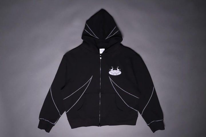 ZIP UP AURA IN PIXELS HOODIE