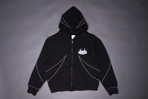 ZIP UP AURA IN PIXELS HOODIE