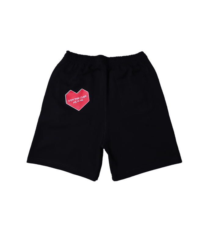AURA LOVE SHORTS BLACK/RED