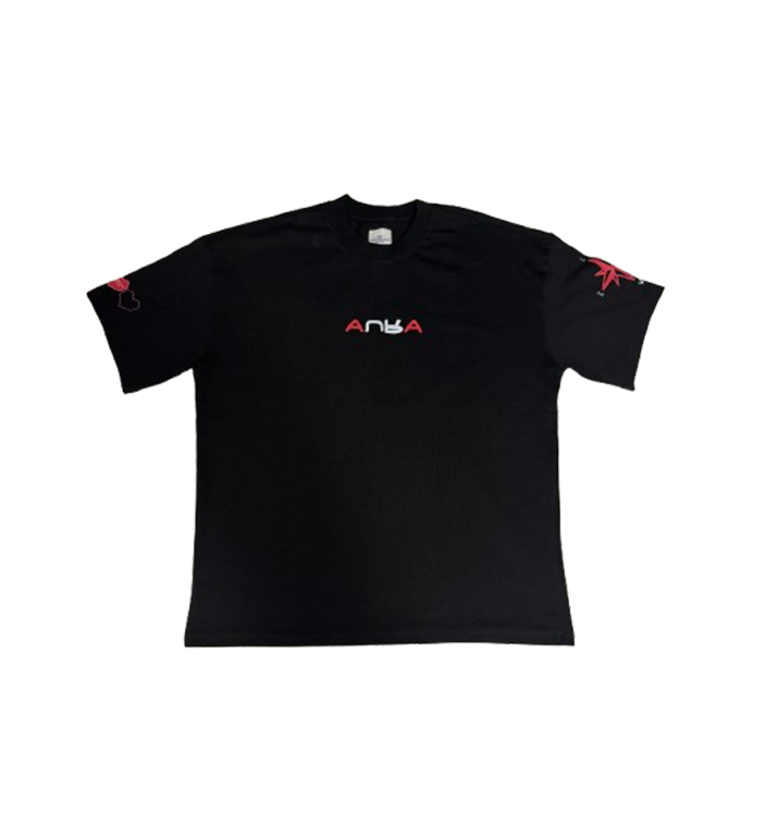 AURA LOVE TEE BLACK/RED