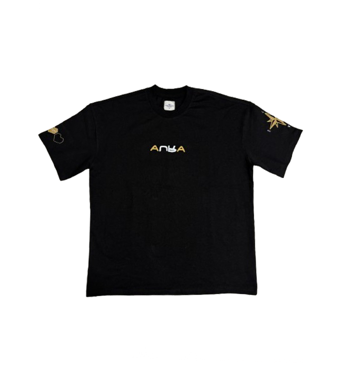 AURA LOVE TEE BLACK/GOLD